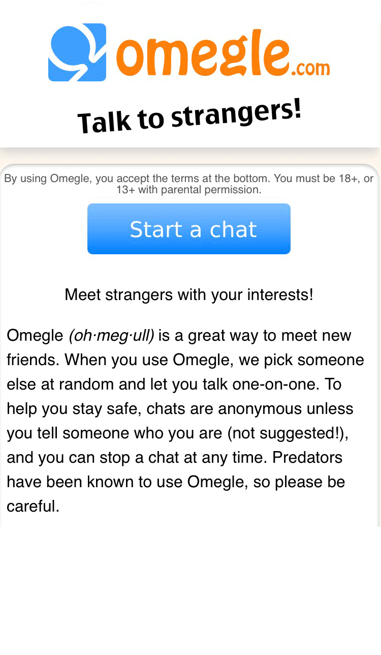 Omegle Screenshot 2